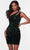 Alyce Paris 4603 - Asymmetric Cutout Cocktail Dress Special Occasion Dress 000 / Chameleon