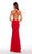 Alyce Paris - 60012 Halter Neck Strappy Open Back Long Formal Dress CCSALE 6 / Red
