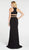 Alyce Paris - 60284 Two Piece Halter Top Sheath Evening Dress with Slit - 1 pc Black Plum In Size 8 Available CCSALE 8 / Black Plum