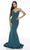 Alyce Paris - 60293 Sleeveless V Neck Jersey Mermaid Gown - 2 pcs Forest Green in Size 2 and Royal in Size 2 Available CCSALE 2 / Forest Green