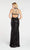 Alyce Paris - 60300 Allover Sequin Strappy Open Back Long Sheath Gown - 1 pc Black In Size 4 Available CCSALE 4 / Black