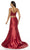 Alyce Paris - 60633 Two-Piece Lace Croptop Silk Mikado Mermaid Gown - 1 pc Emerald In Size 4 and 1 pc Wine in Size 0 Available CCSALE