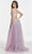 Alyce Paris - 60894 3D Floral Lace Tulle High Slit A-line Gown Prom Dresses