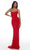 Alyce Paris - 61123 Lattice Sheath Gown Special Occasion Dress 000 / Red