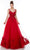 Alyce Paris - 61131 Sleeveless Floral Embroidered Ballgown Formal Gowns 000 / Red