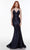 Alyce Paris - 61168 Knot Style Trumpet Gown Special Occasion Dress 000 / Midnight