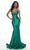 Alyce Paris - 61168 Knot Style Trumpet Gown Special Occasion Dress 000 / Pine