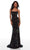 Alyce Paris - 61181 Spaghetti Strap Sequin Gown Special Occasion Dress 000 / Dragon Scale