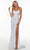 Alyce Paris - 61186 Sequin Cutout Back Gown Special Occasion Dress 000 / Magic Opal