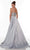 Alyce Paris - 61196 Chevron Motif High Slit Gown Special Occasion Dress