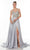 Alyce Paris - 61196 Chevron Motif High Slit Gown Special Occasion Dress