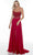 Alyce Paris 61198 - Scoop Neck High Slit Prom Gown Special Occasion Dress 000 / Red