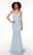 Alyce Paris 61281 - V-Neck Beaded Tulle Evening Gown Special Occasion Dress 000 / Powder Blue