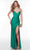 Alyce Paris 61287 - Ruched Bodice Prom Dress Special Occasion Dress 000 / Emerald