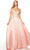 Alyce Paris 61303 - Embroidered Off-Shoulder Prom Gown Special Occasion Dress 000 / Pink