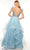 Alyce Paris 61316 - Feathered Sleeve Glitter Ballgown Special Occasion Dress