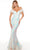 Alyce Paris 61331 - Plunging Sweetheart Sequin Prom Gown Special Occasion Dress 000 / Diamond White