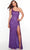 Alyce Paris 61332 - One Shoulder Sequin Prom Gown Special Occasion Dress 000 / Bright Purple