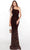 Alyce Paris 61336 - One Shoulder Strappy Prom Gown Prom Dresses 0 / Wine-Gold