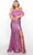 Alyce Paris 61368 - Straight Across Sequin Prom Gown Special Occasion Dress 000 / Vivid Viola