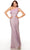 Alyce Paris 61369 - Feathered Asymmetric Neck Prom Gown Special Occasion Dress 000 / Light Orchid
