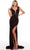 Alyce Paris 61374 - Feathered V-Neck Sheath Prom Gown Special Occasion Dress
