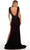 Alyce Paris 61374 - Feathered V-Neck Sheath Prom Gown Special Occasion Dress