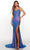 Alyce Paris 61390 - Sequin Cowl Neck Evening Dress Special Occasion Dress 000 / Bright Purple
