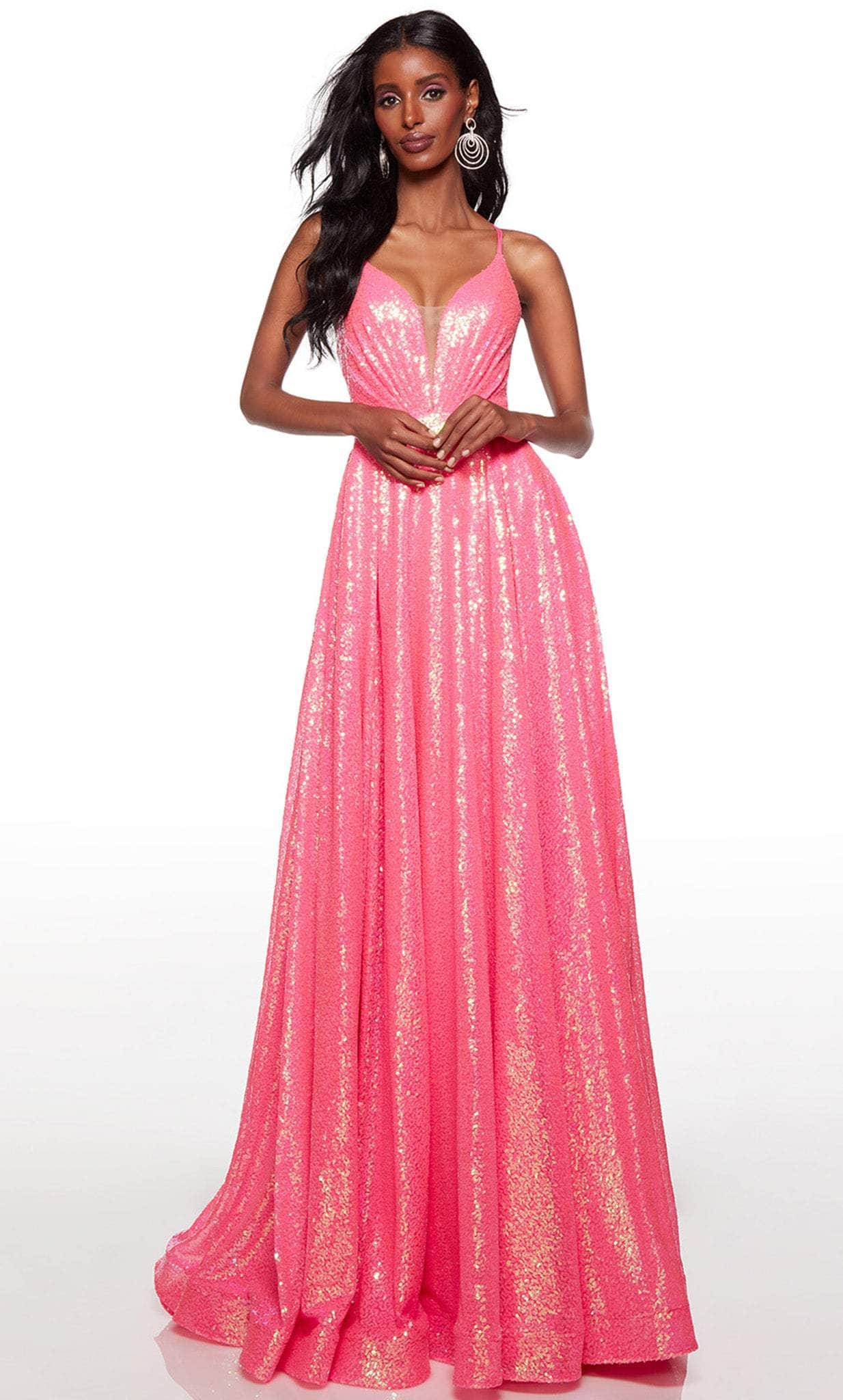Alyce Paris 61398 - Plunging Neckline Strappy Back Prom Dress – Couture ...
