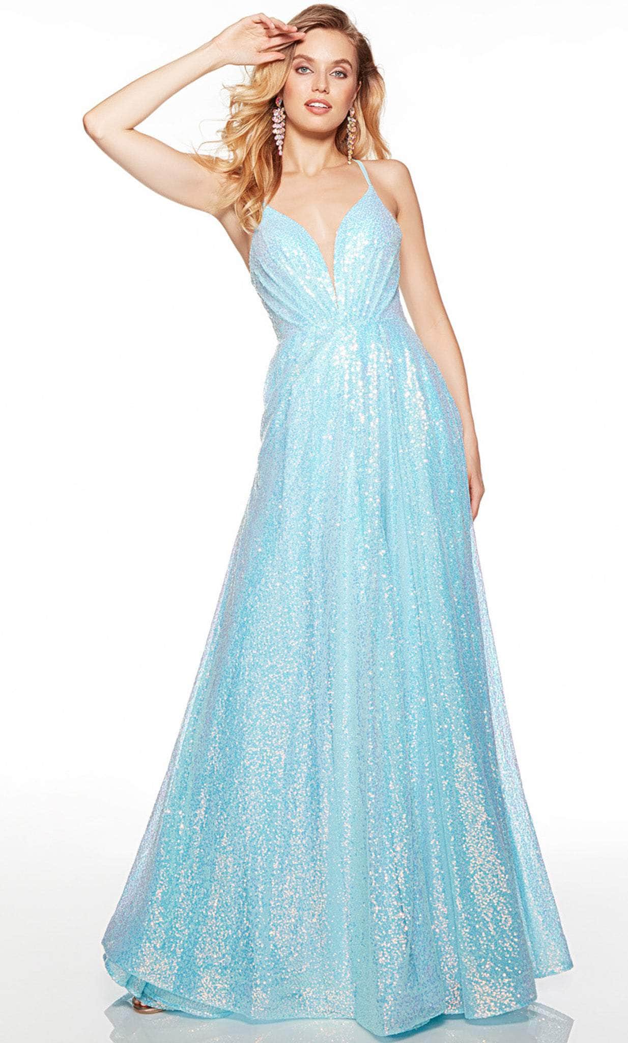 Alyce Paris 61398 - Plunging Neckline Strappy Back Prom Dress – Couture ...