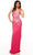 Alyce Paris 61401 - Plunging V-Neck Sleeveless Evening Dress Special Occasion Dress 000 / Electric Fuchsia