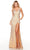 Alyce Paris 61425 - Sleeveless Satin Evening Gown Special Occasion Dress 000 / Gold