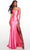 Alyce Paris 61438 - Lace Up Style Prom Dress Special Occasion Dress 000 / Shocking Pink