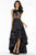 Alyce Paris 6830 Multicolor Floral High Low Dress CCSALE 4 / Black Multi