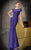Alyce Paris Cap Sleeve Floral Drape Gown 29687 CCSALE