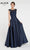 Alyce Paris Cap Sleeve Lace Bateau Mikado Evening Gown 27243 CCSALE