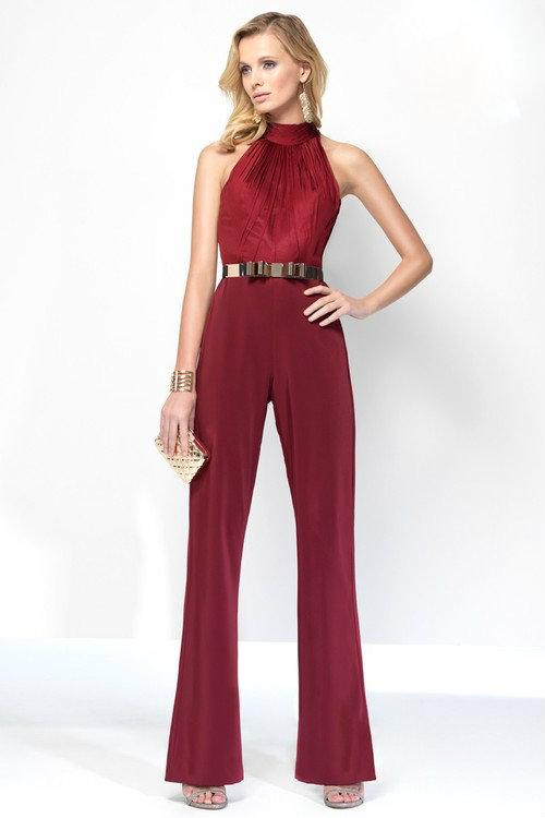 Alyce Paris Claudine -Jumpsuit 2576 CCSALE 0 / Burgundy