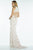 Alyce Paris - Fitted Lace Halter Short Dress Version 46549 - 1 pc Ivory/Nude in Size 4 Available CCSALE 4 / Ivory/Nude
