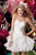Alyce Paris Flared Ruffles Strapless Cocktail Dress 3545 CCSALE 0 / White