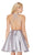 Alyce Paris - Lace Plunging Halter A-Line Cocktail Dress 3797 - 1 pc Diamond White/Nude in Size 4 Available CCSALE