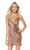 Alyce Paris - Sequined Deep V-neck Sheath Dress 4057 CCSALE 4 / Rosegold
