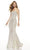 Alyce Paris - Sequined Mermaid Dress 60809 - 1 pc Sand In Size 10 Available CCSALE 10 / Sand