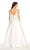 Alyce Paris Sleeveless Bateau Mikado A-Line Gown 60113 - 1 pc Diamond White In Size 8 and 10 Available CCSALE