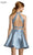Alyce Paris Two Piece Halter Lace Mikado Cocktail Dress 3735 CCSALE