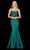 Amarra - 20002 Cutout Back Fully Beaded Fitted Evening Gown Prom Dresses 0 / Emerald