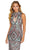 Amarra - 20909 Geometric Beaded High Halter Dress Evening Dresses