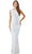 Amarra 20936 - High Neck Beaded Evening Dress Special Occasion Dress 00 / Cotton Candy