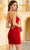 Amarra 87147 - Plunging Lace Up Sheath Cocktail Dress Homecoming Dresses