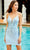 Amarra 87148 - Beaded Motif Sheath Homecoming Dress Home Coming Dresses 00 / Light Blue