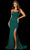 Amarra 87233 - Scoop Beaded Evening Gown Special Occasion Dress 00 / Emerald